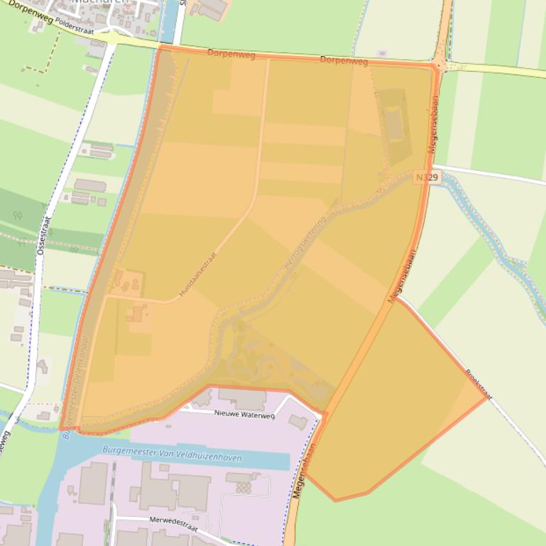 Kaart van postcodegebied 5367NG.