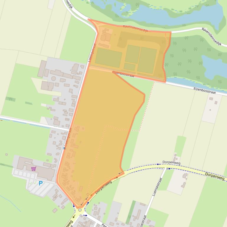 Kaart van postcodegebied 5368AC.