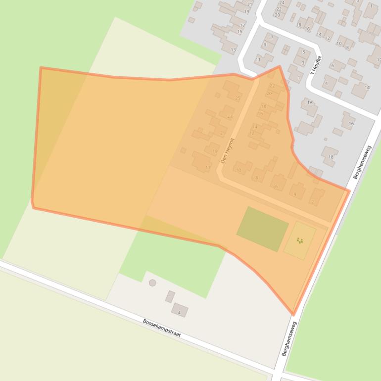 Kaart van postcodegebied 5368AX.