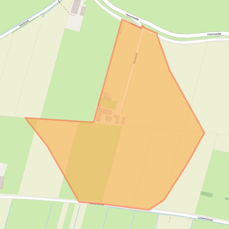 Kaart van postcodegebied 5368LB.