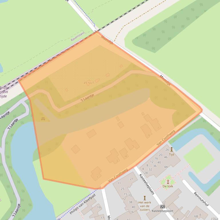 Kaart van postcodegebied 5371AB.