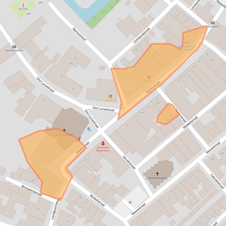 Kaart van postcodegebied 5371AC.