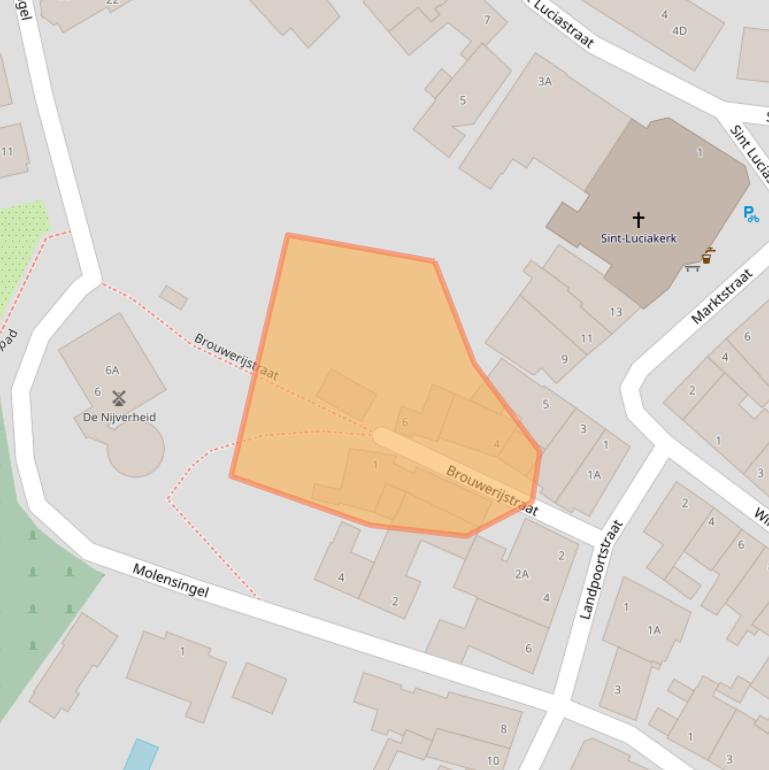 Kaart van postcodegebied 5371AE.