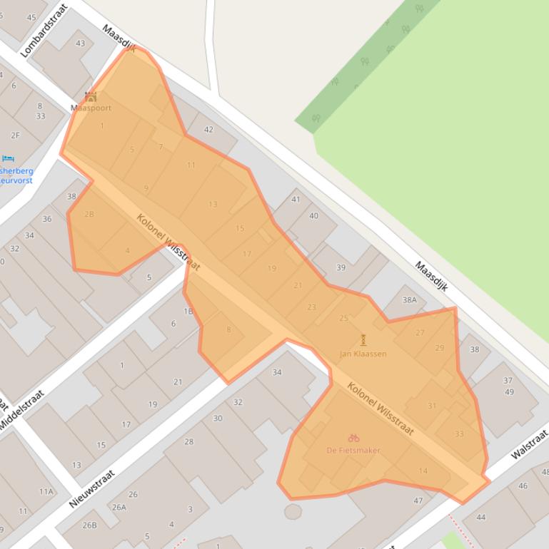 Kaart van postcodegebied 5371AG.