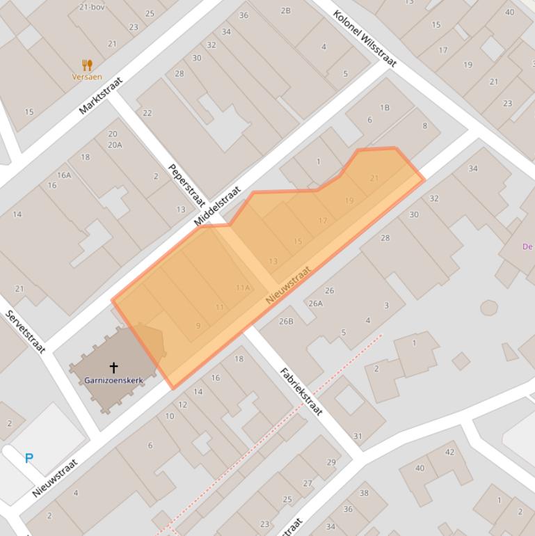 Kaart van postcodegebied 5371AH.