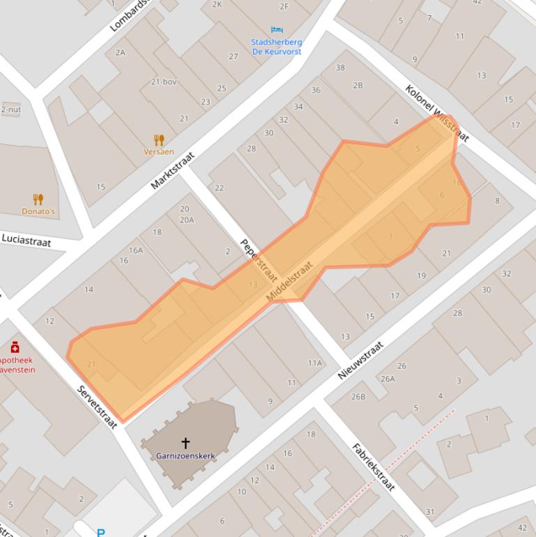 Kaart van postcodegebied 5371AN.