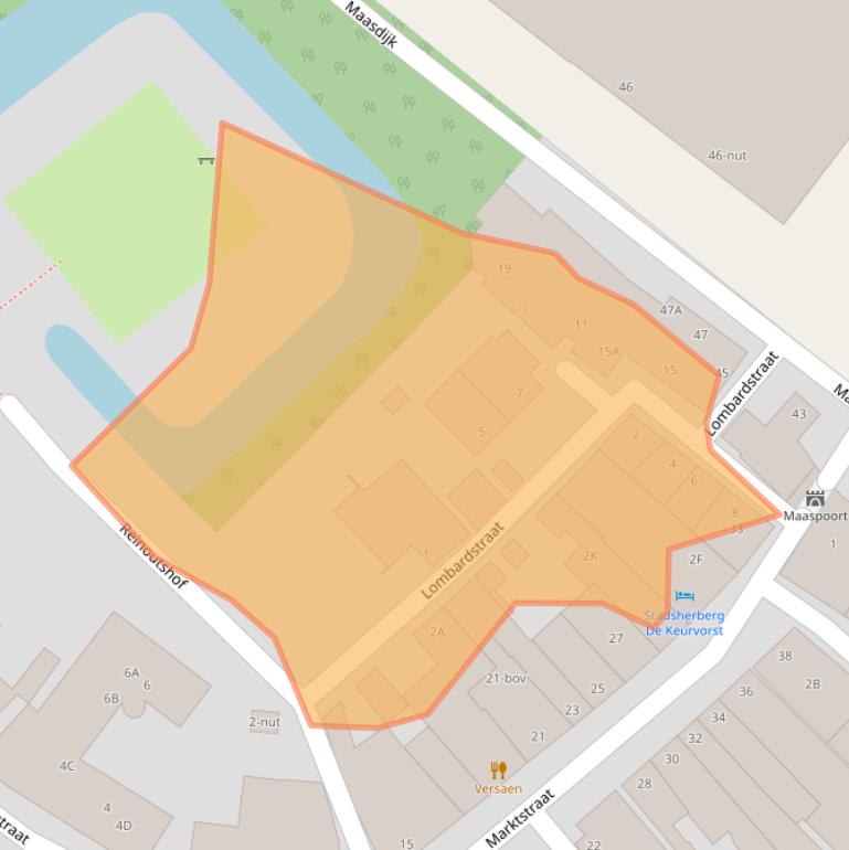 Kaart van postcodegebied 5371BA.