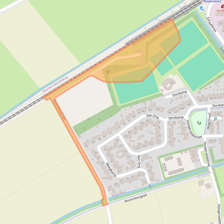 Kaart van postcodegebied 5371BD.