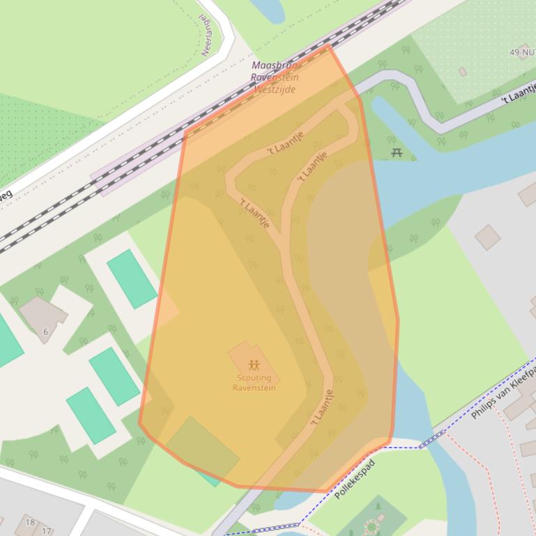 Kaart van postcodegebied 5371BP.