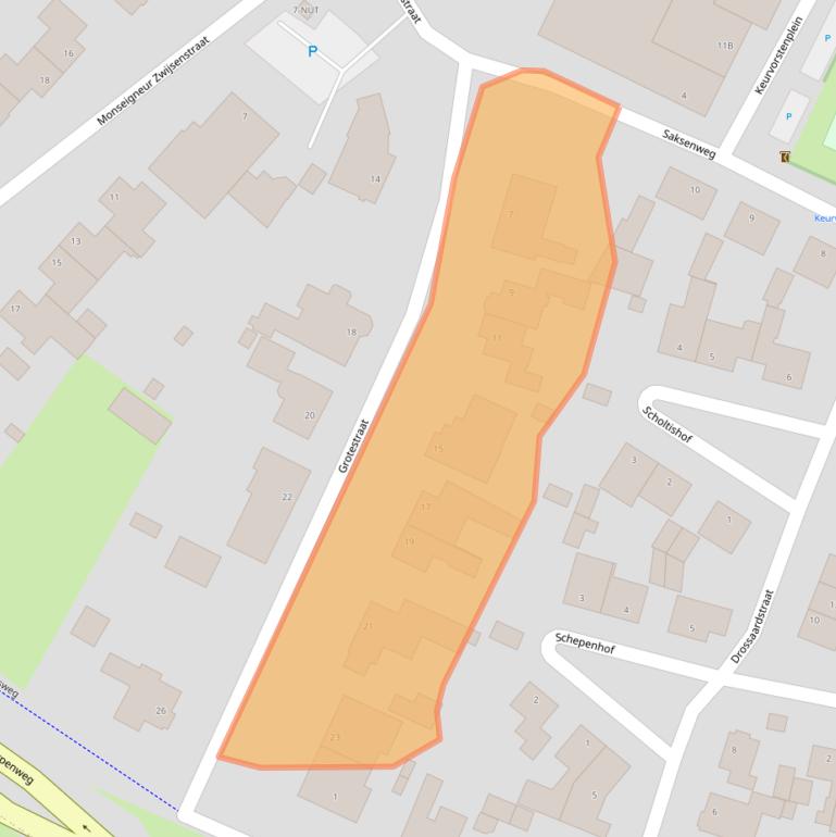 Kaart van postcodegebied 5371BV.