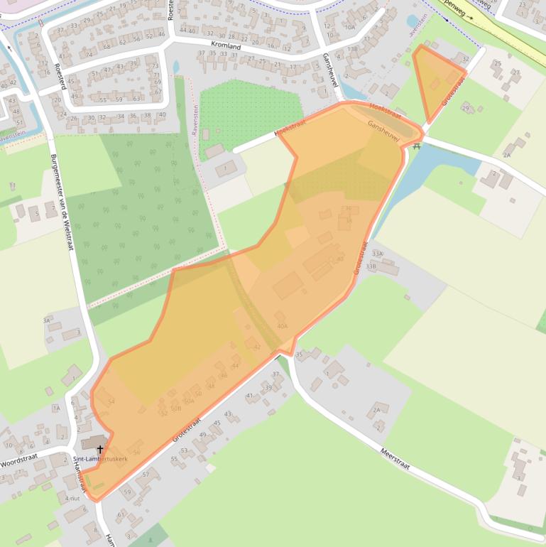 Kaart van postcodegebied 5371BZ.