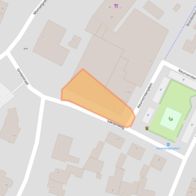 Kaart van postcodegebied 5371CB.