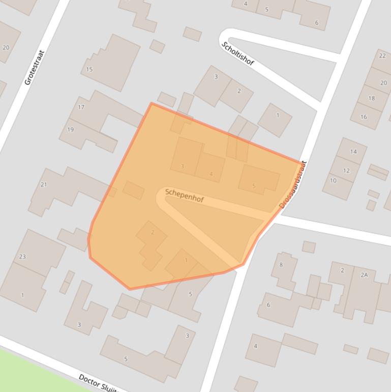 Kaart van postcodegebied 5371CE.