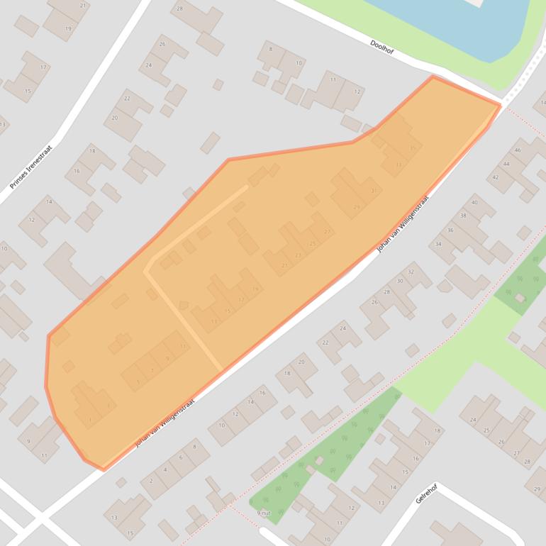 Kaart van postcodegebied 5371CT.