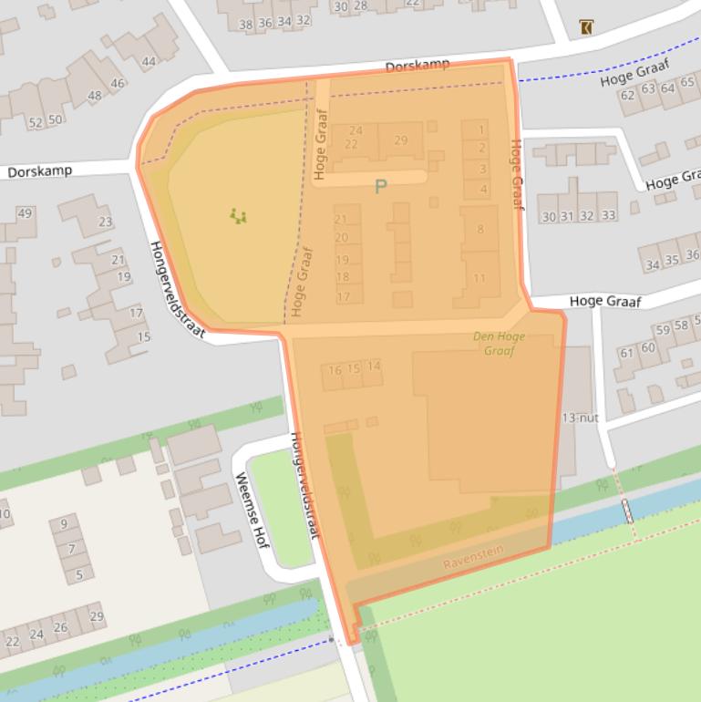 Kaart van postcodegebied 5371DA.