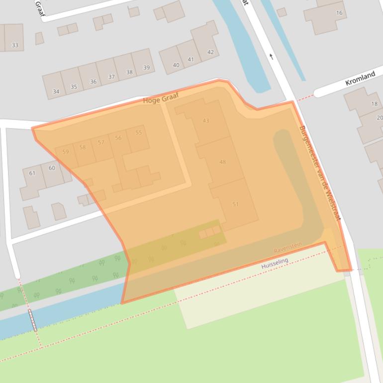 Kaart van postcodegebied 5371DC.