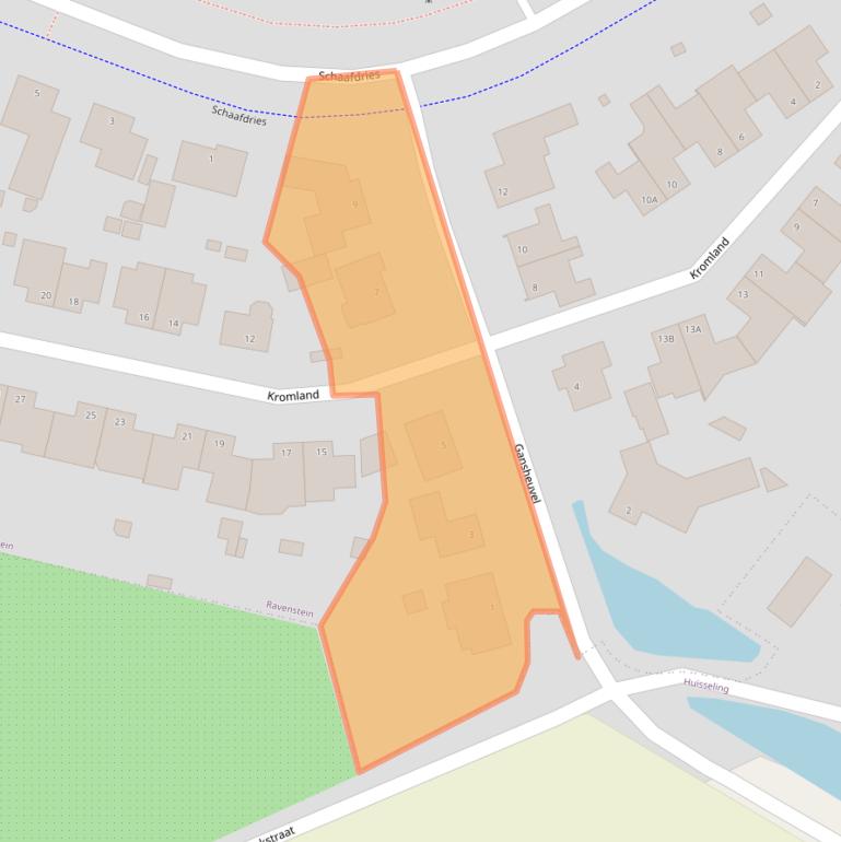 Kaart van postcodegebied 5371DE.