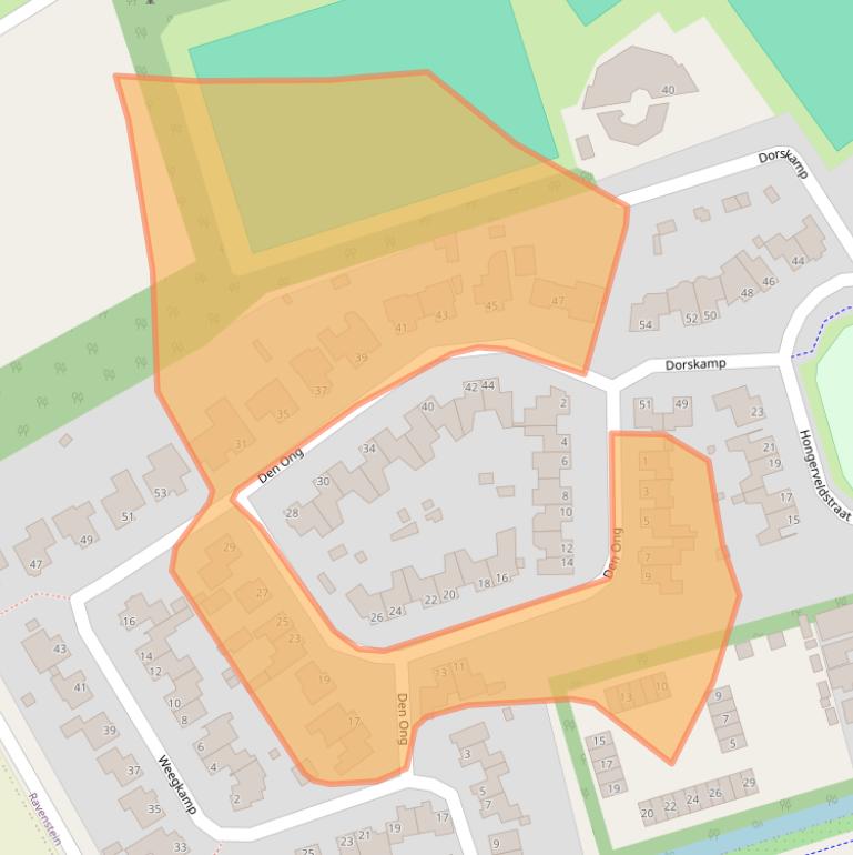 Kaart van postcodegebied 5371DH.