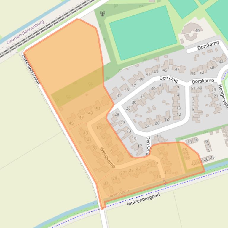 Kaart van postcodegebied 5371DK.