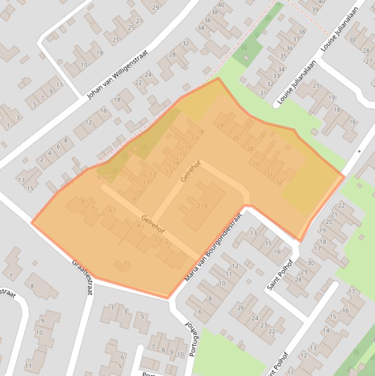 Kaart van postcodegebied 5371EM.