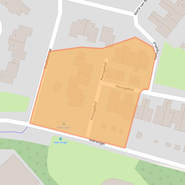 Kaart van postcodegebied 5371EN.