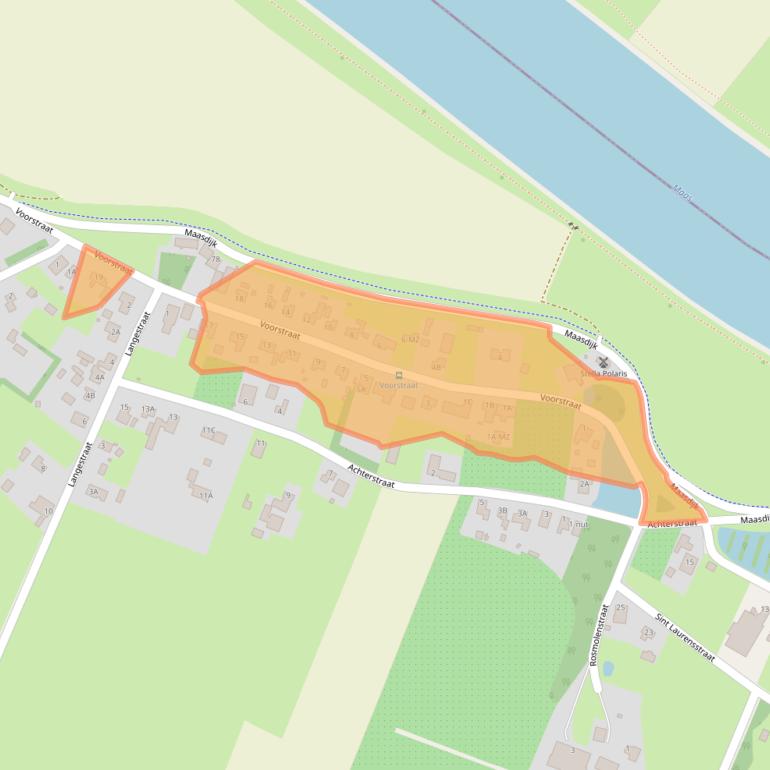 Kaart van postcodegebied 5371KE.