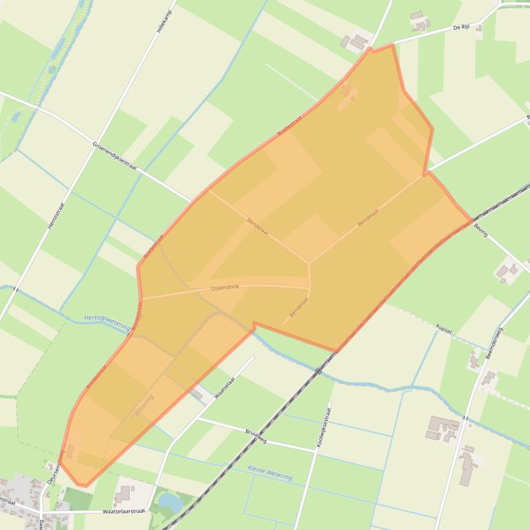 Kaart van postcodegebied 5371LV.