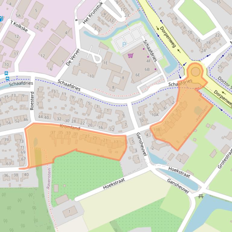 Kaart van postcodegebied 5371MT.