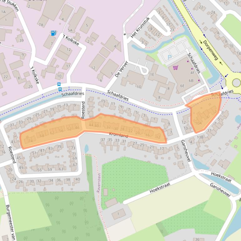 Kaart van postcodegebied 5371MV.