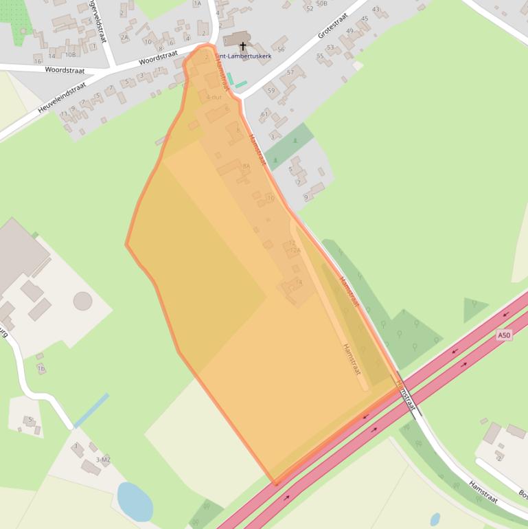 Kaart van postcodegebied 5371NP.