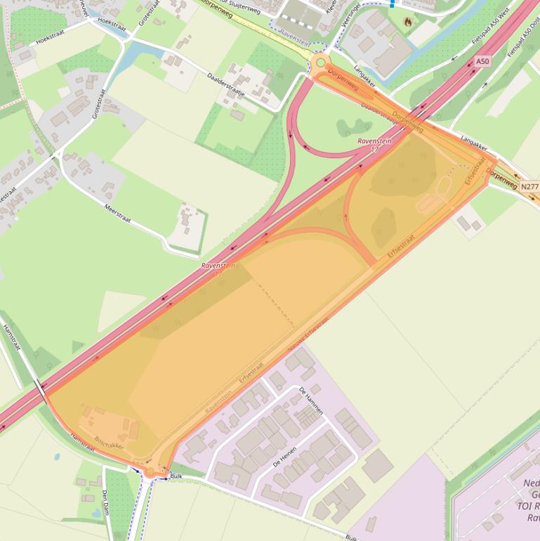 Kaart van postcodegebied 5371NS.