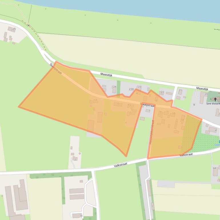 Kaart van postcodegebied 5371PK.