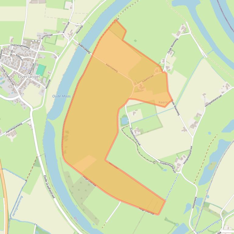 Kaart van postcodegebied 5371RD.