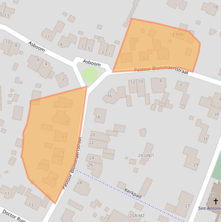 Kaart van postcodegebied 5371RE.