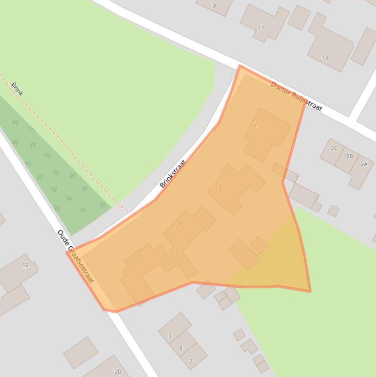 Kaart van postcodegebied 5371RZ.