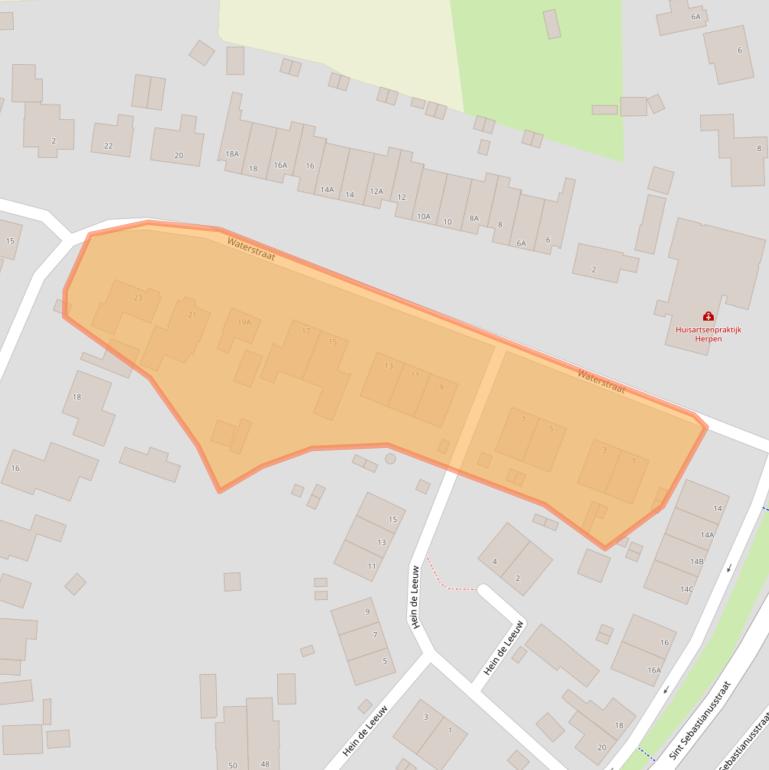 Kaart van postcodegebied 5373AA.