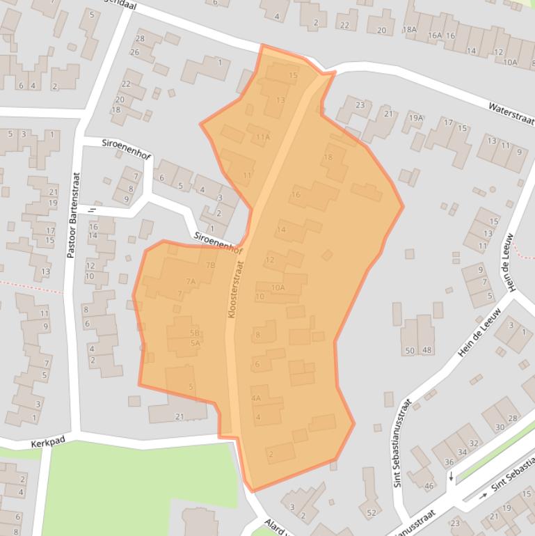 Kaart van postcodegebied 5373AG.