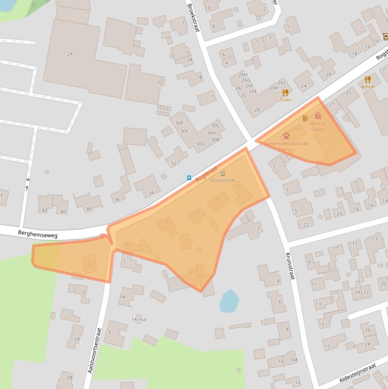 Kaart van postcodegebied 5373AS.