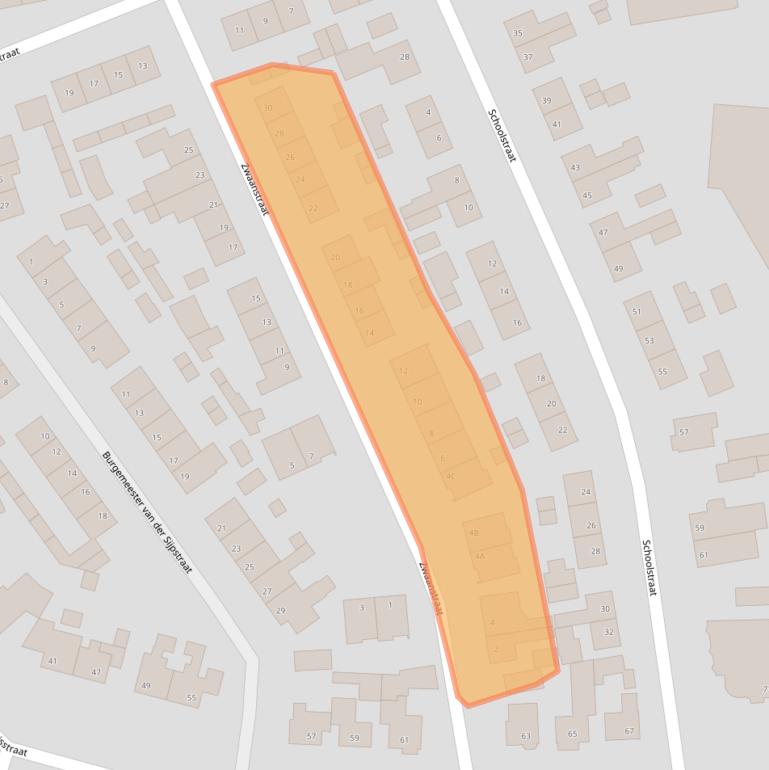 Kaart van postcodegebied 5373BL.