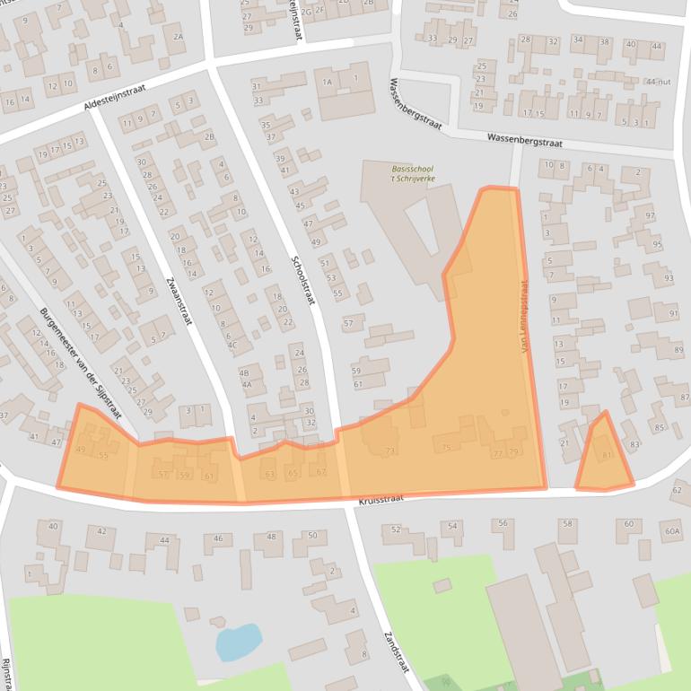 Kaart van postcodegebied 5373BN.