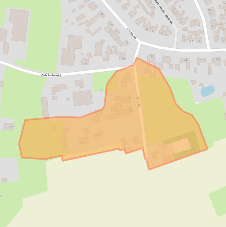 Kaart van postcodegebied 5373BW.