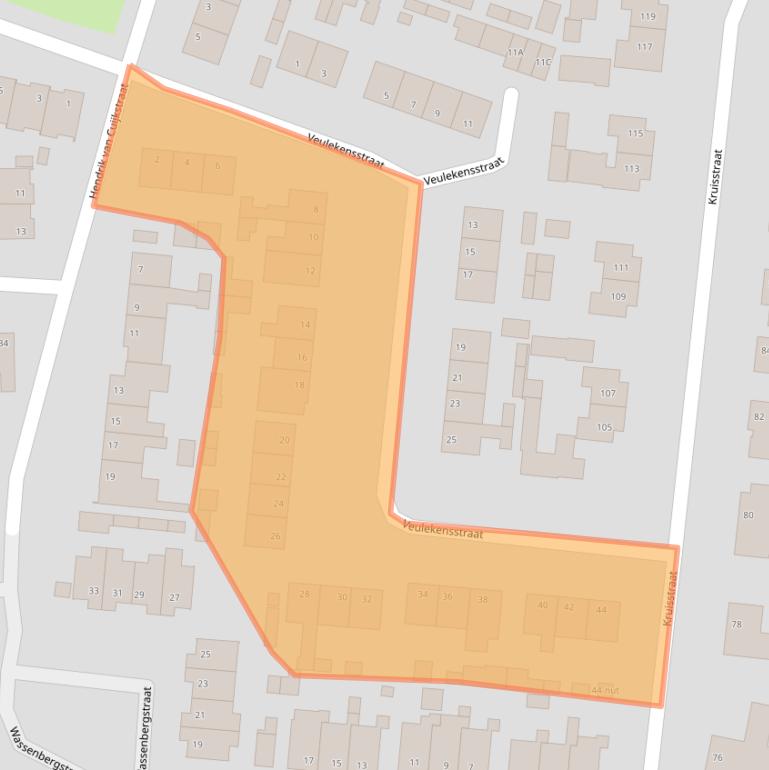 Kaart van postcodegebied 5373BZ.