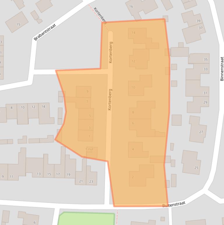 Kaart van postcodegebied 5373CJ.