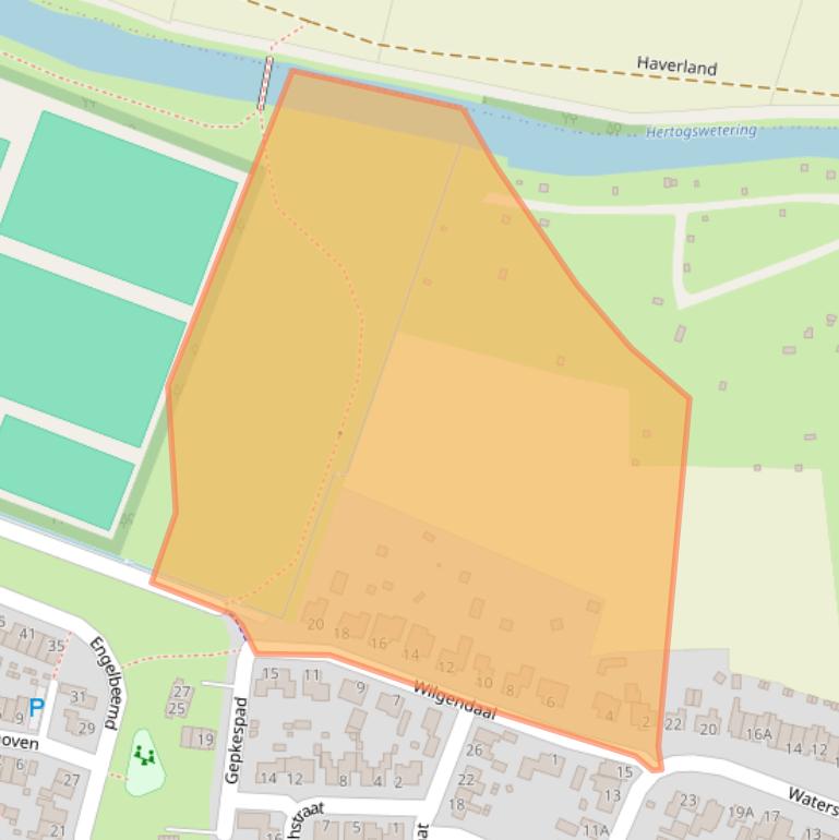 Kaart van postcodegebied 5373ED.