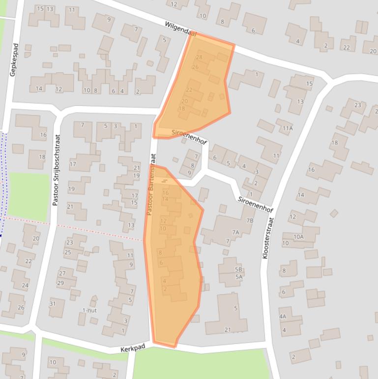 Kaart van postcodegebied 5373EG.