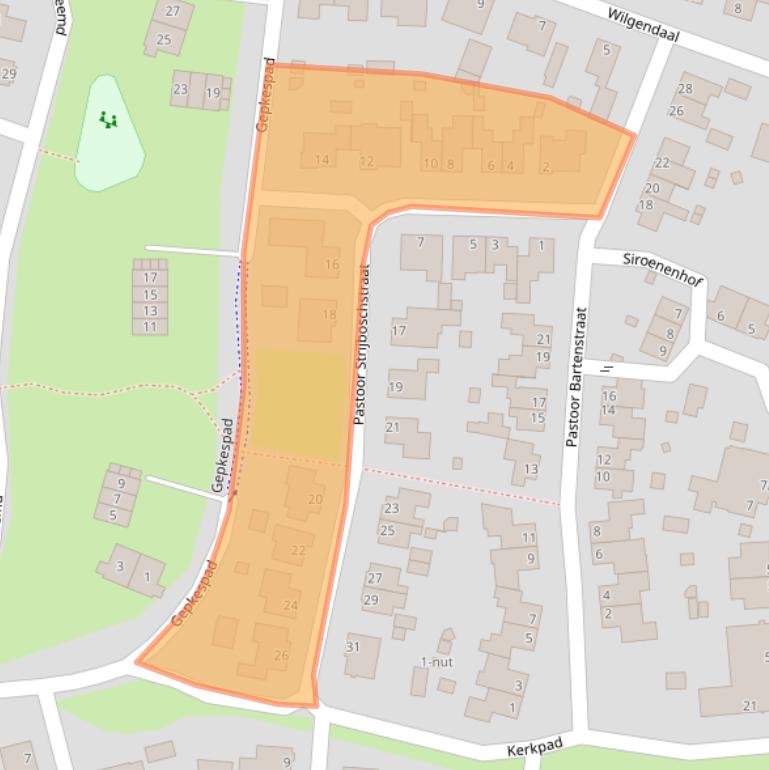 Kaart van postcodegebied 5373EJ.