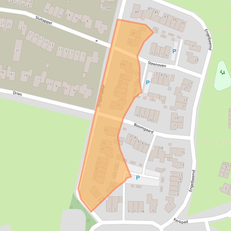 Kaart van postcodegebied 5373ES.