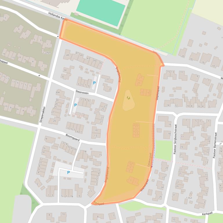 Kaart van postcodegebied 5373GA.