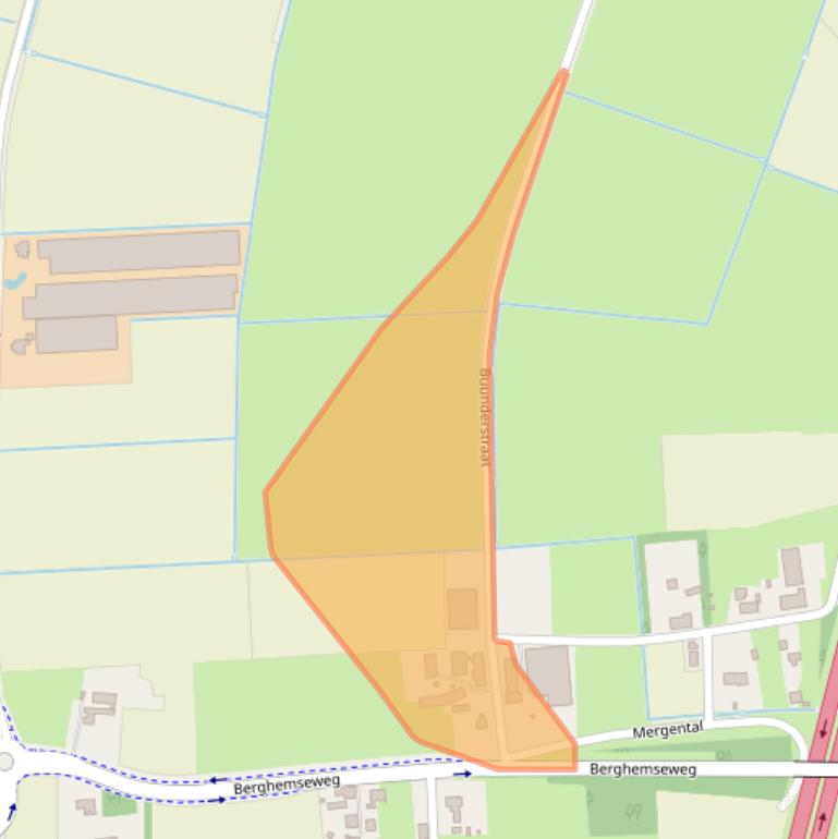 Kaart van postcodegebied 5373KC.