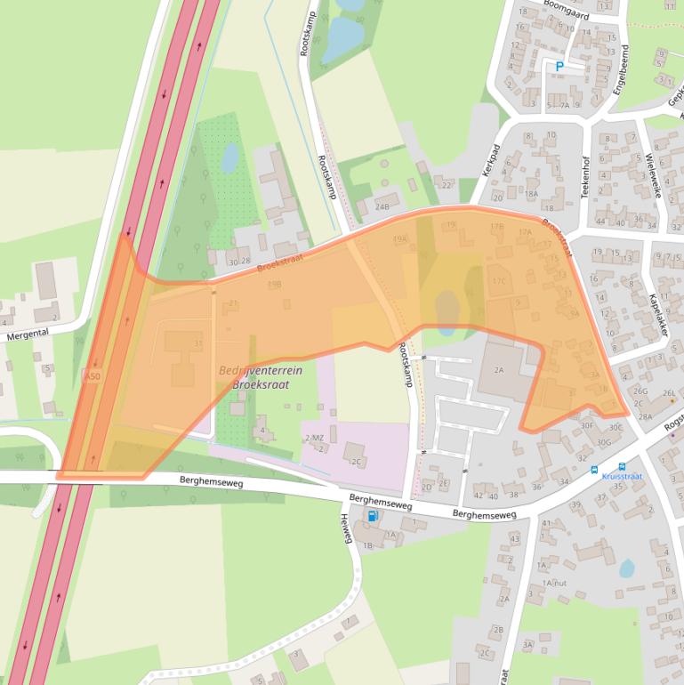 Kaart van postcodegebied 5373KD.